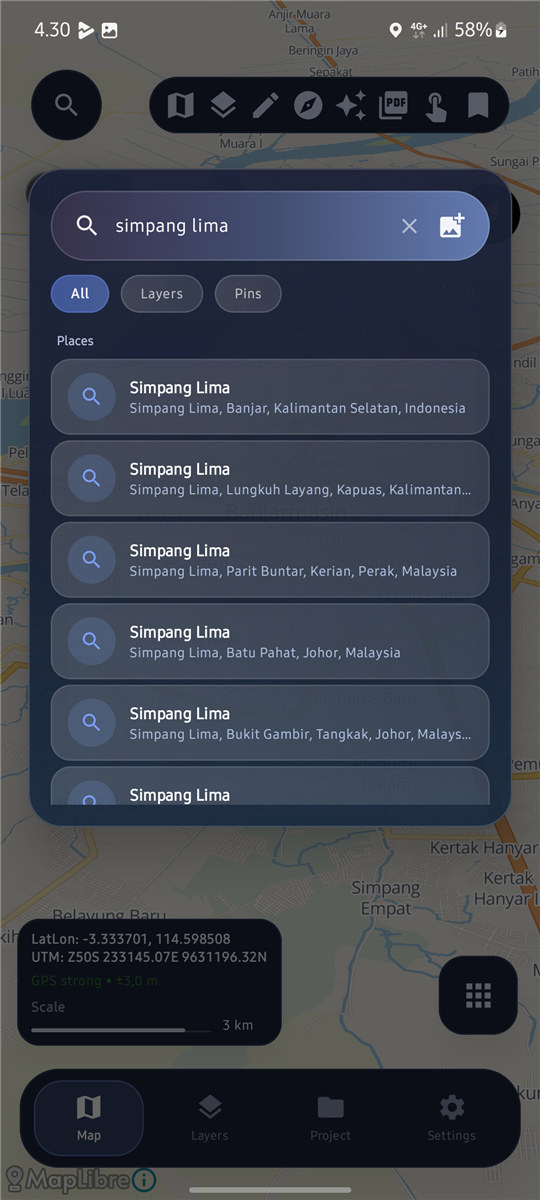 SField search