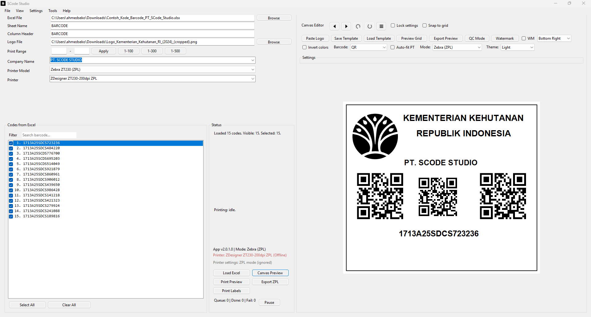 SCode Studio canvas editor